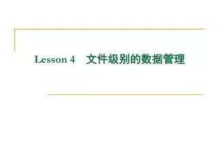 lesson 4