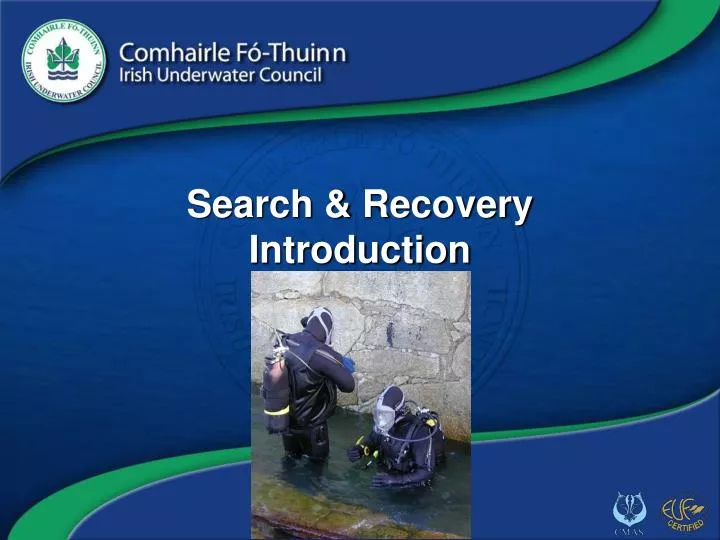 search recovery introduction