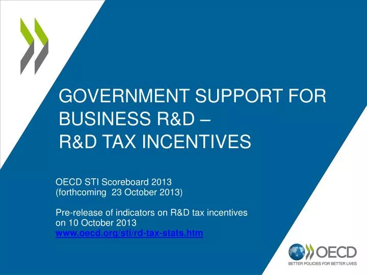 government support for business r d r d tax incentives