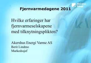 fjernvarmedagene 2011