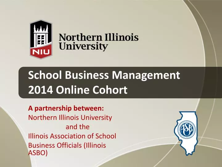 school business management 2014 online cohort