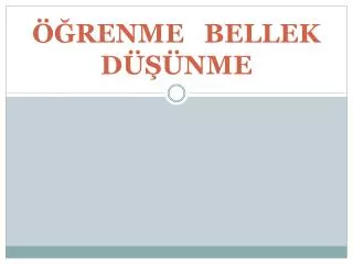 renme bellek d nme