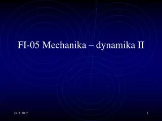 fi 0 5 mechanika dynamika ii