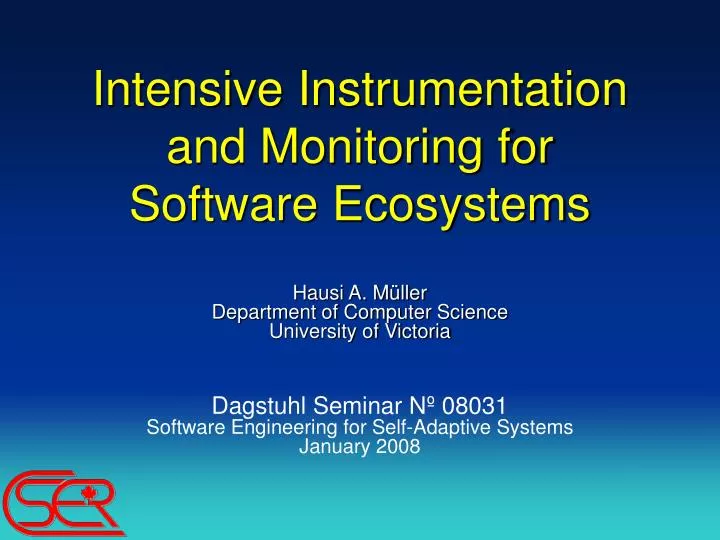 intensive instrumentation and monitoring for software ecosystems