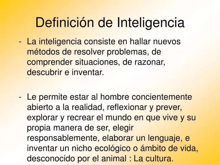 definici n de inteligencia