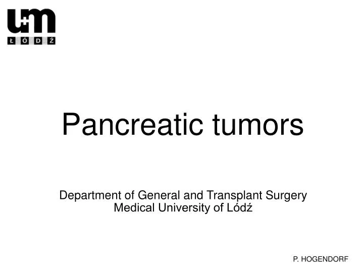 pancreatic tumors