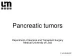 Pancreatic tumors - slide 1