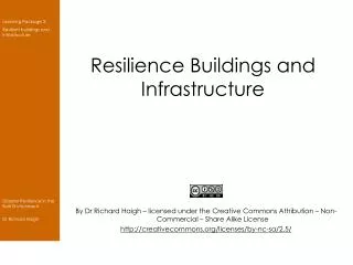 Resilience Buildings and Infrastructure