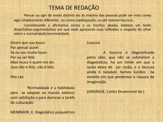 tema de reda o