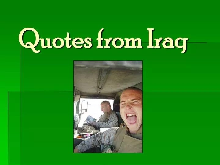 quotes from iraq