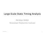 Large-Scale Static Timing Analysis