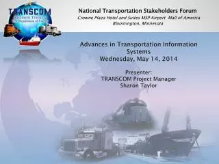 National Transportation Stakeholders Forum