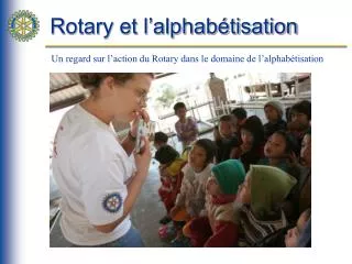 rotary et l alphab tisation