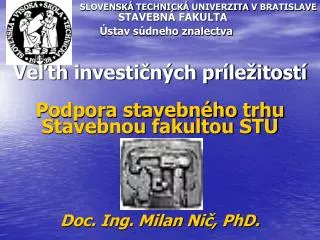s lovensk t echnick u niverzita v bratislave stavebn fakulta stav s dneho znalectva