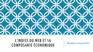 l indice du web et sa composante conomique