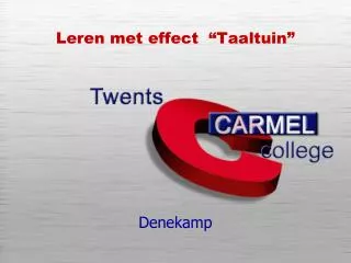 leren met effect taaltuin