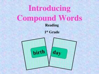 Introducing Compound Words