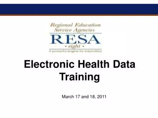 Electronic Health Data Training