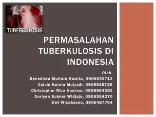 permasalahan tuberkulosis di indonesia