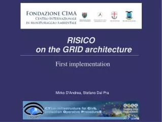 RISICO on the GRID architecture