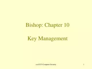 bishop chapter 10 key management