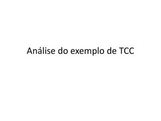 an lise do exemplo de tcc