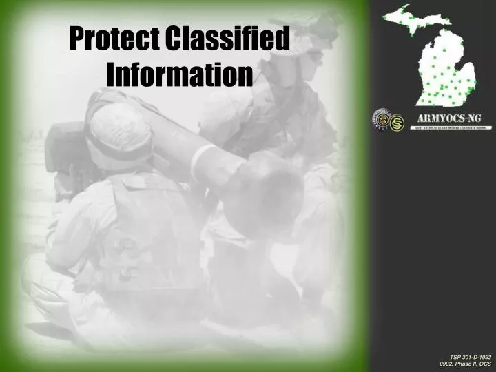 protect classified information