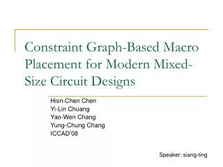 Constraint Graph-Based Macro Placement for Modern Mixed-Size Circuit Designs