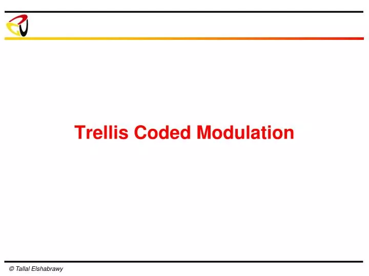 trellis coded modulation