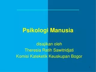 psikologi manusia