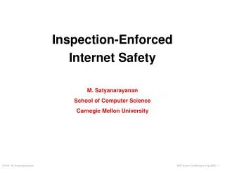 Inspection-Enforced Internet Safety