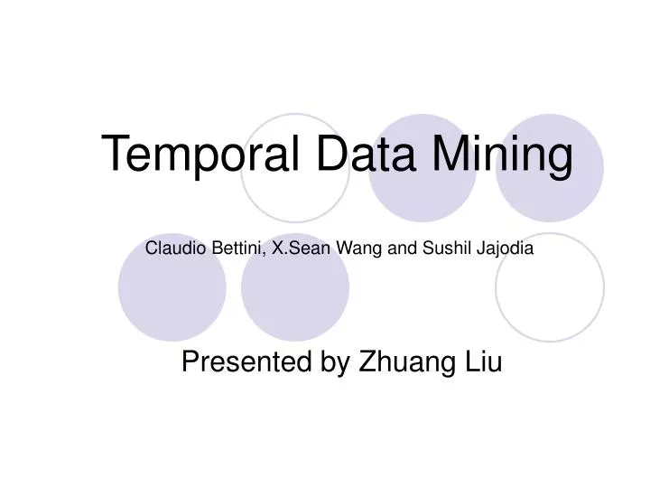 temporal data mining