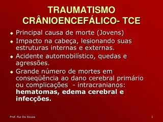 traumatismo cr nioencef lico tce