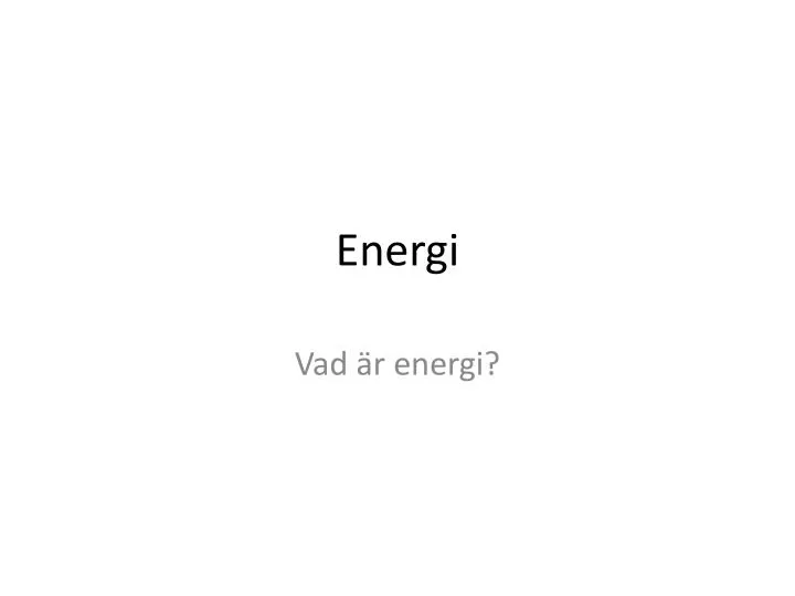energi