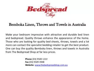 Bemboka Soft Cotton Jacquard Towels