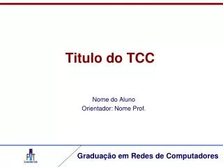 titulo do tcc