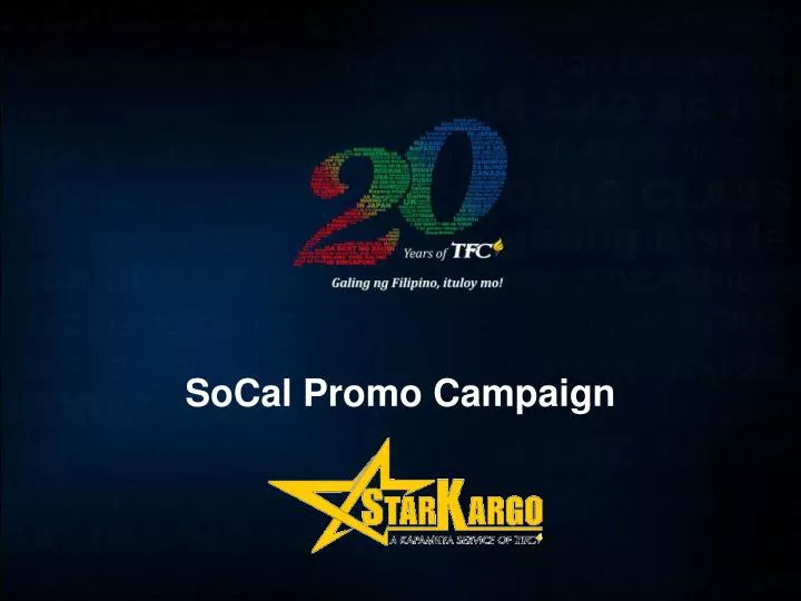 socal promo campaign
