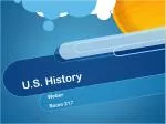 U.S. History - slide 1