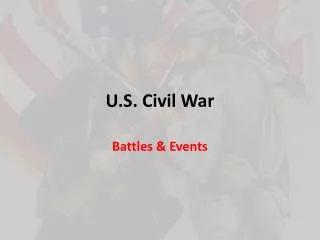 U.S. Civil War