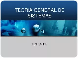 teoria general de sistemas