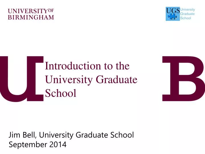 introduction to the university graduate school