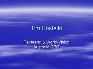 Tim Costello