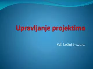 upravljanje projektima