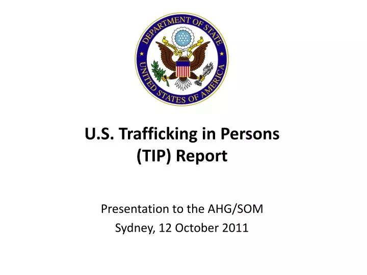 u s trafficking in persons tip report