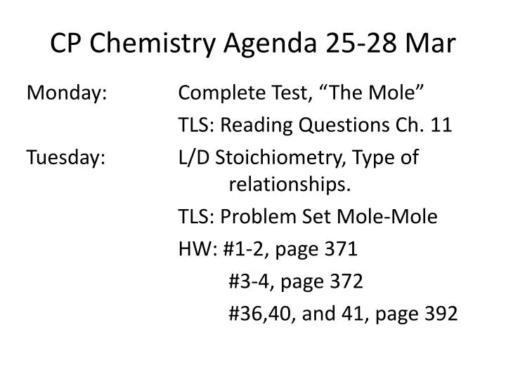 cp chemistry agenda 25 28 mar