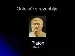 ontolo ko razdoblje