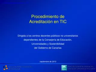 procedimiento de acreditaci n en tic