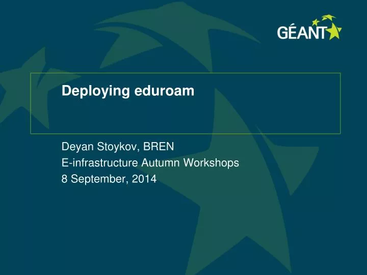 deploying eduroam