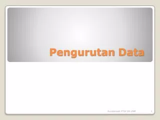 pengurutan data