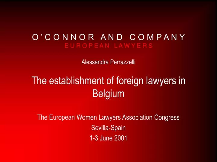 the european women lawyers association congress sevilla spain 1 3 june 2001